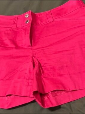 White House Black Market Women’s High-Rise Hot Pink Shorts